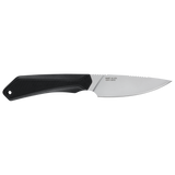 messer, feststehende klinge, schwarzer griff, drop-point, edelstahl