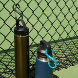 Trinkflasche, Wasserflasche, Kette, Karabiner, Griff