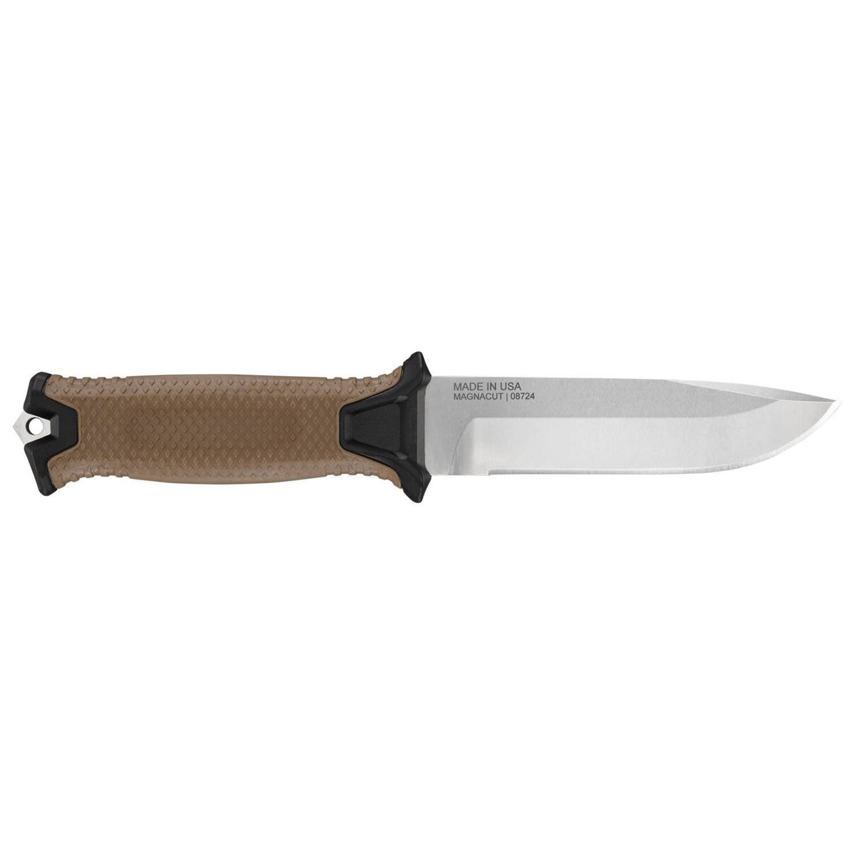 Taktischer Messerklinge, Feststehendes Messer, Brauner Griff, Schneide mit Verzahnung?, Voller Erl, Taktischer Messer, Festst