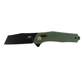 Taschenmesser, Messer, Griffgrün, Klingenform, Kleiner Messerhaken
